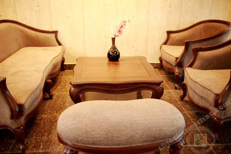 Bộ sofa gỗ óc chó 01 sofa óc chó 2